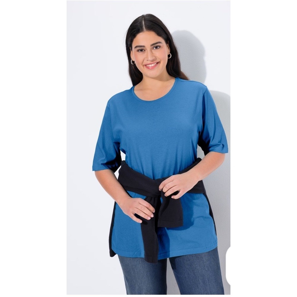 ULLA POPKEN WOMEN'S PLUS SIZE BASIC SHORT SLEEVE TEE 486910 NWT 20/22